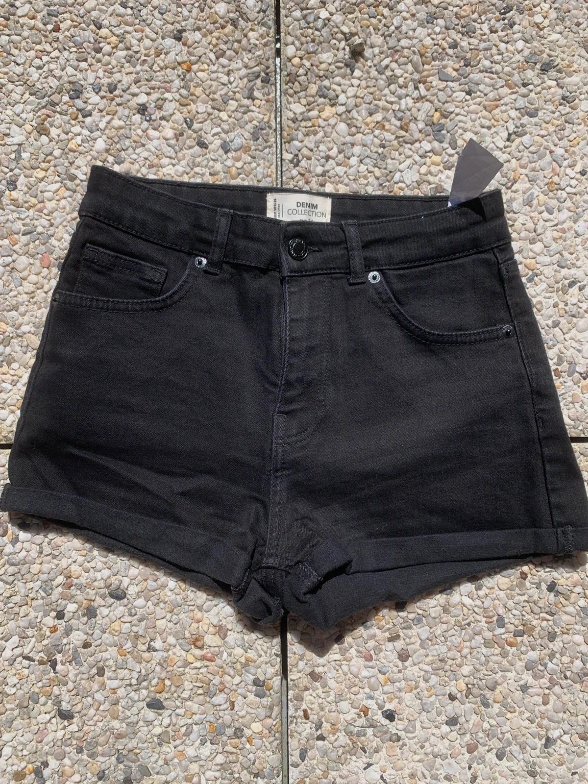 🖤 Short en jean noir taille haute Tally weijl – T36 🖤