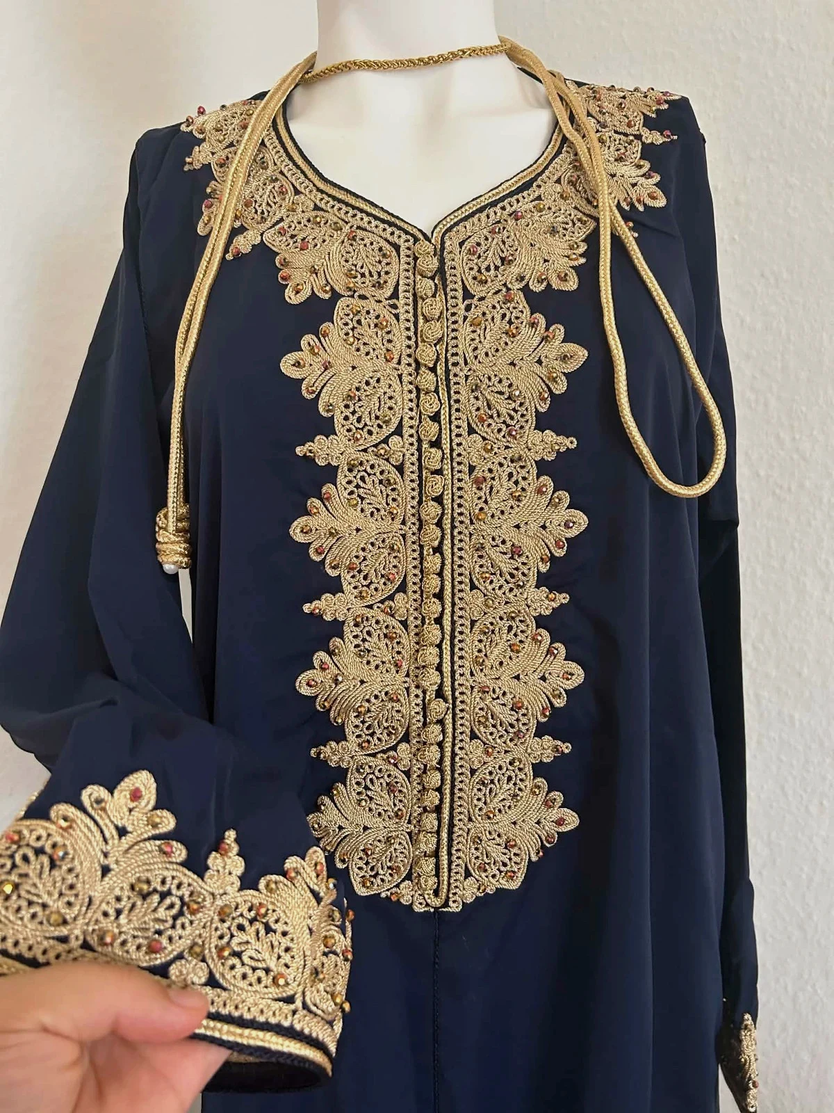 Caftan crêpe de soie original tendance