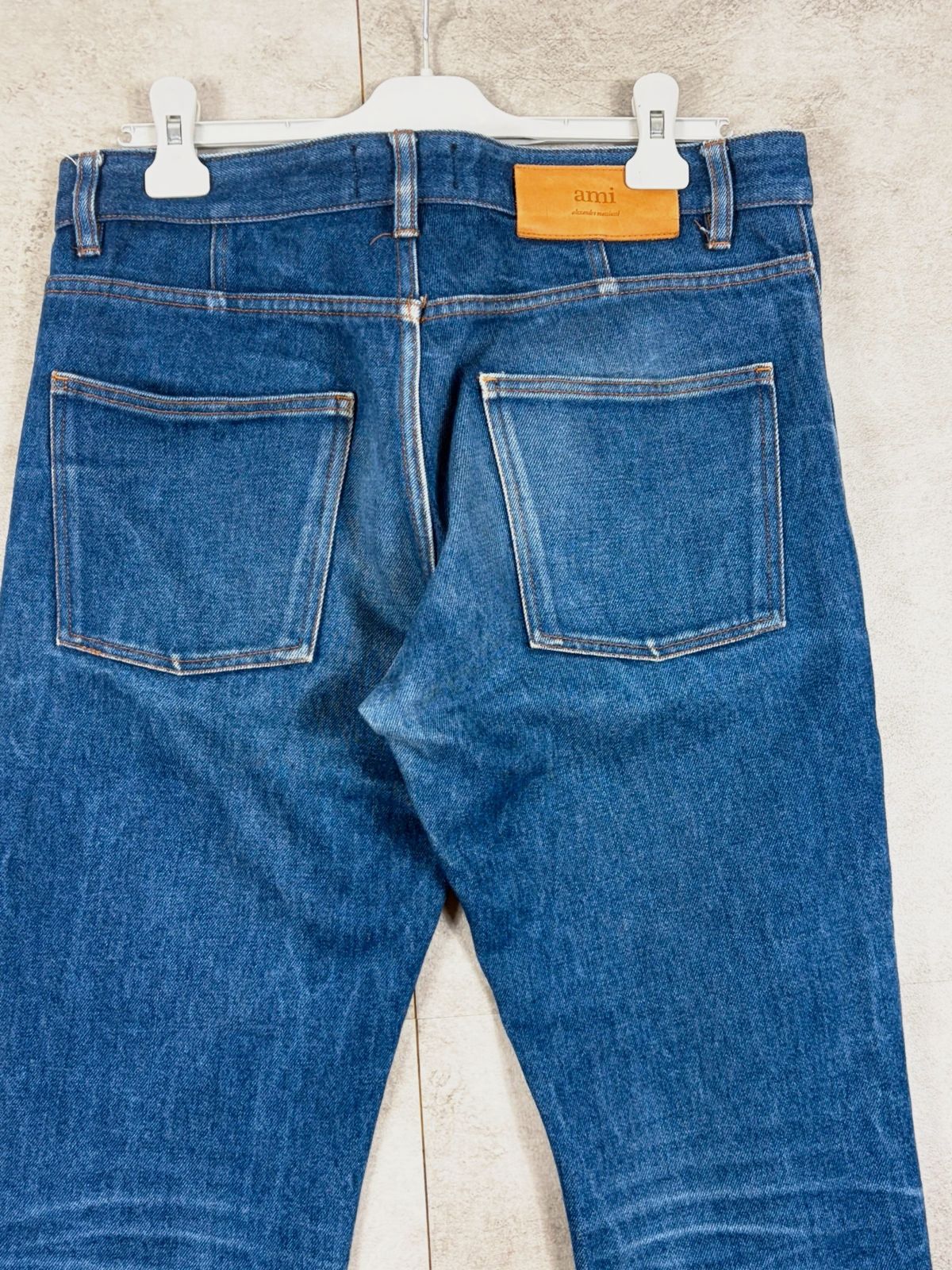 AMI Alexandre Mattiussi homme jean droit taille 32 denim bleu délavé Made in Portugal luxe – AMI – taille W32 | FR 42 4
