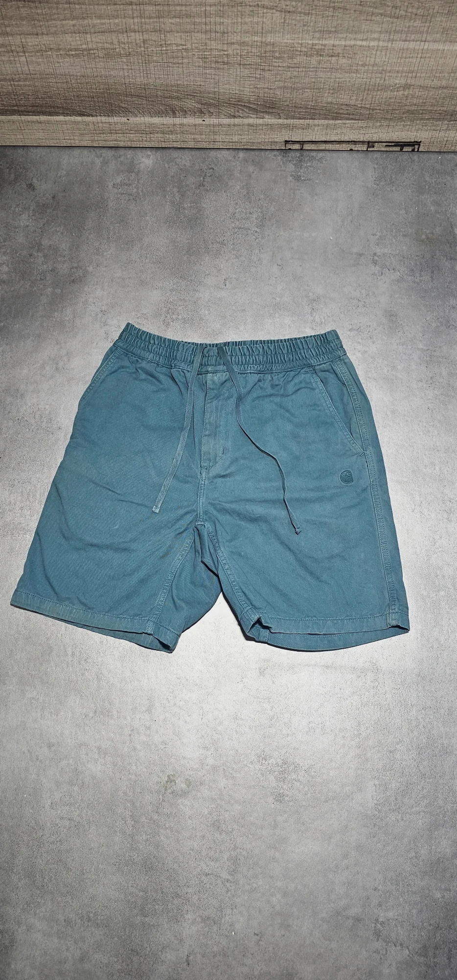 Short Carhartt Carson bleu canard