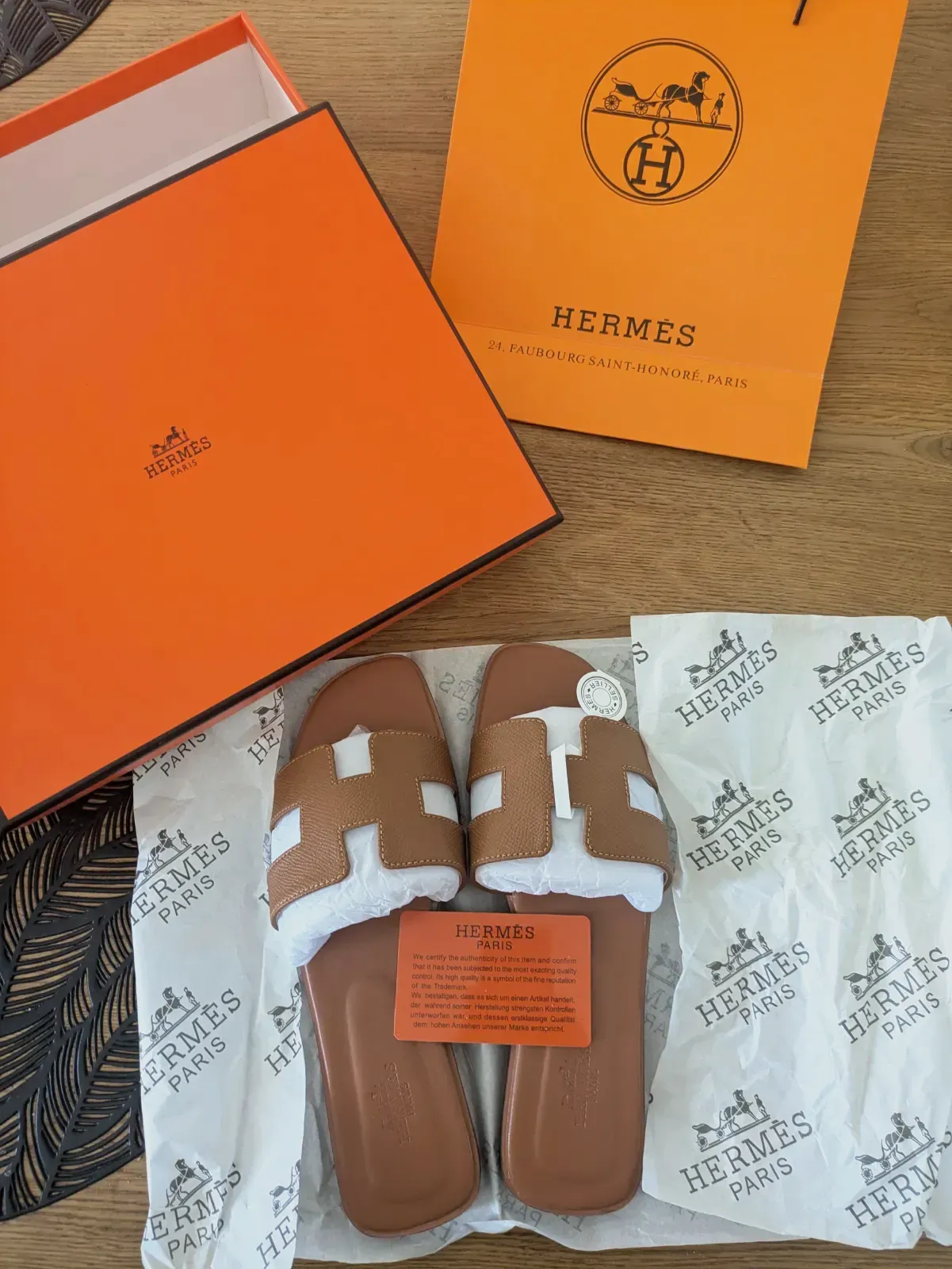 Hermès Oran Sandales Marron Camel taille 38 neuve – Hermès – camel – taille EU 38 2