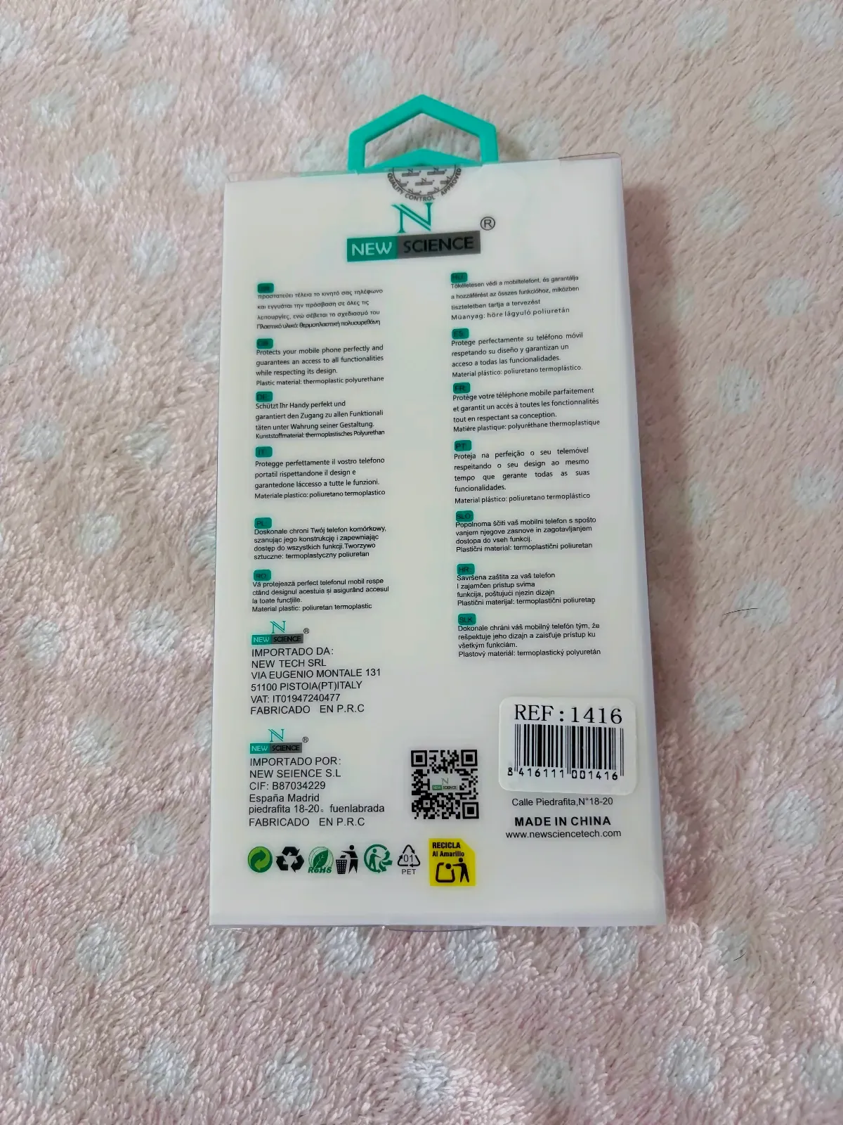 Funda movil para Iphone 16 Pro – New Science – cebra 3
