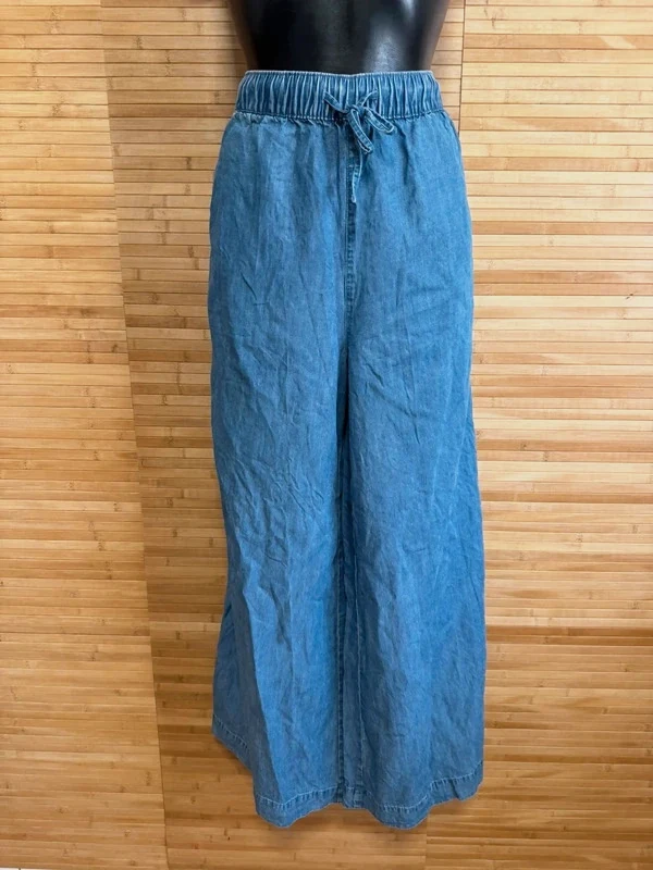 Divino pantalón palazzo denim marca tu talla 44 😍