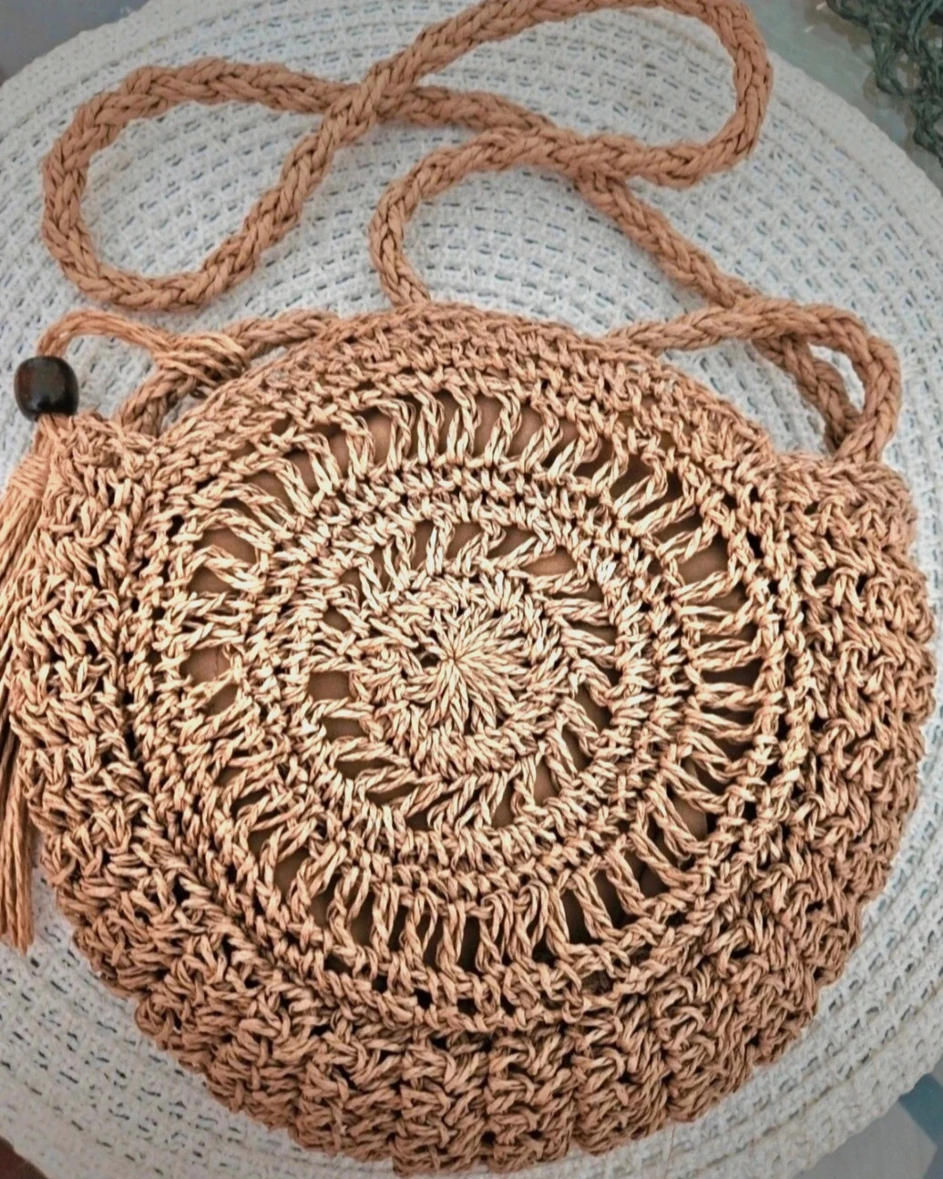 Sac en paille tressée