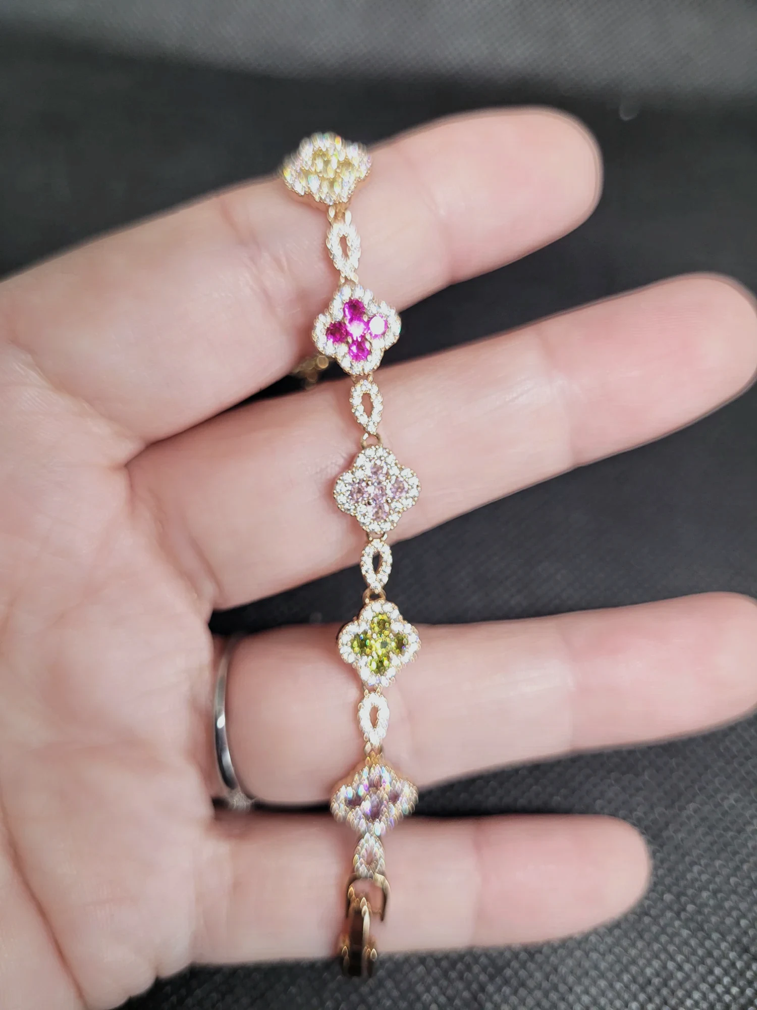Bracelet en acier inoxydable couleur rose gold – Autre – taille Taille unique
