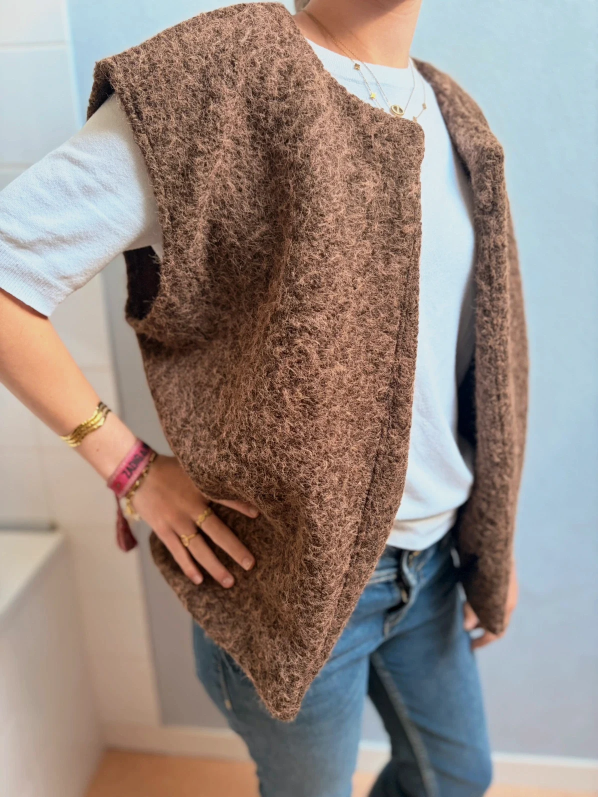 Gilet Teddy choco 36/42