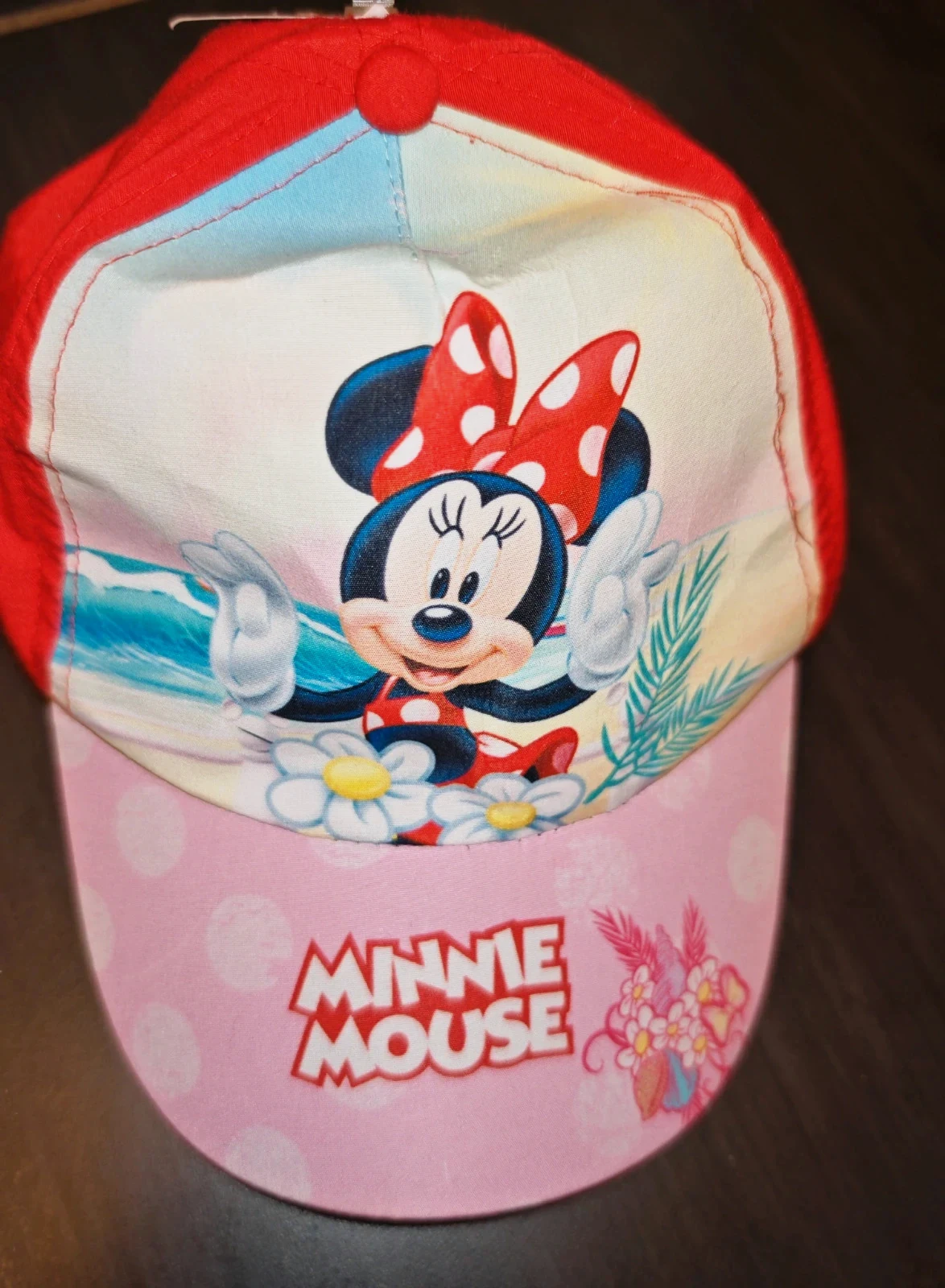 Casquette Disney Minnie Mouse enfant – Rouge/Rose – Neuve avec étiquette