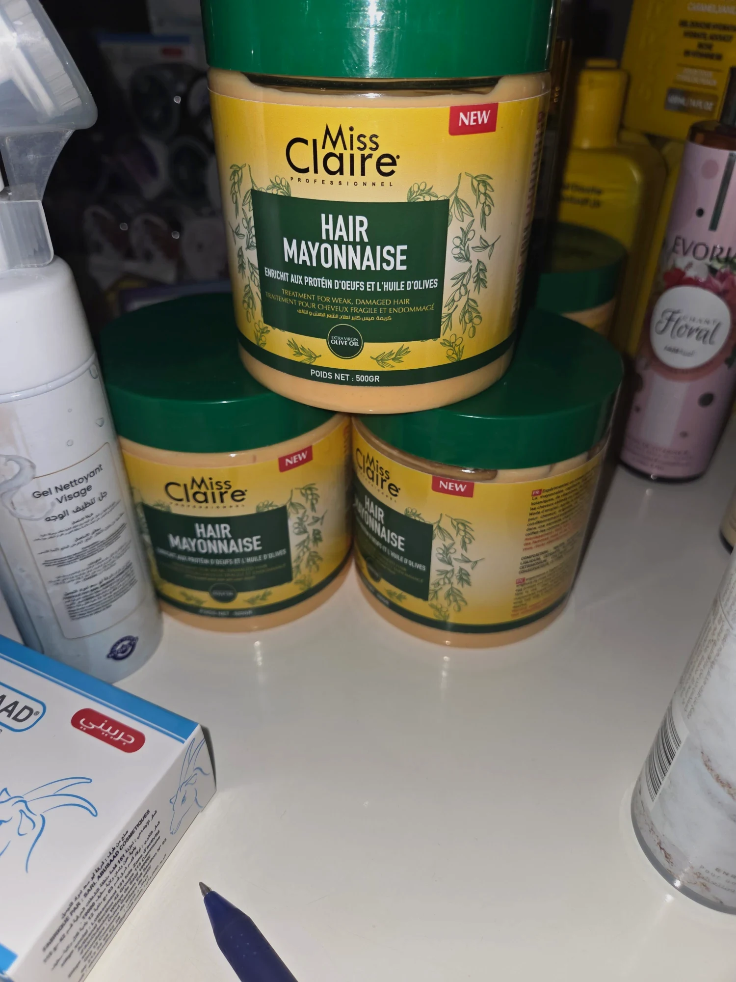 Lot de masques capillaires Hair Mayonnaise Miss Claire