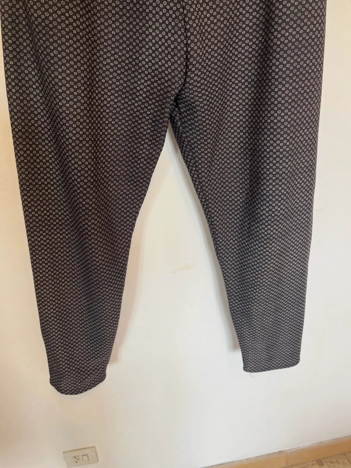 Pantalones elásticos micro-estampado - Talla L (40/42) - Corte Chino – Chino – taille L / 40 / 12 4