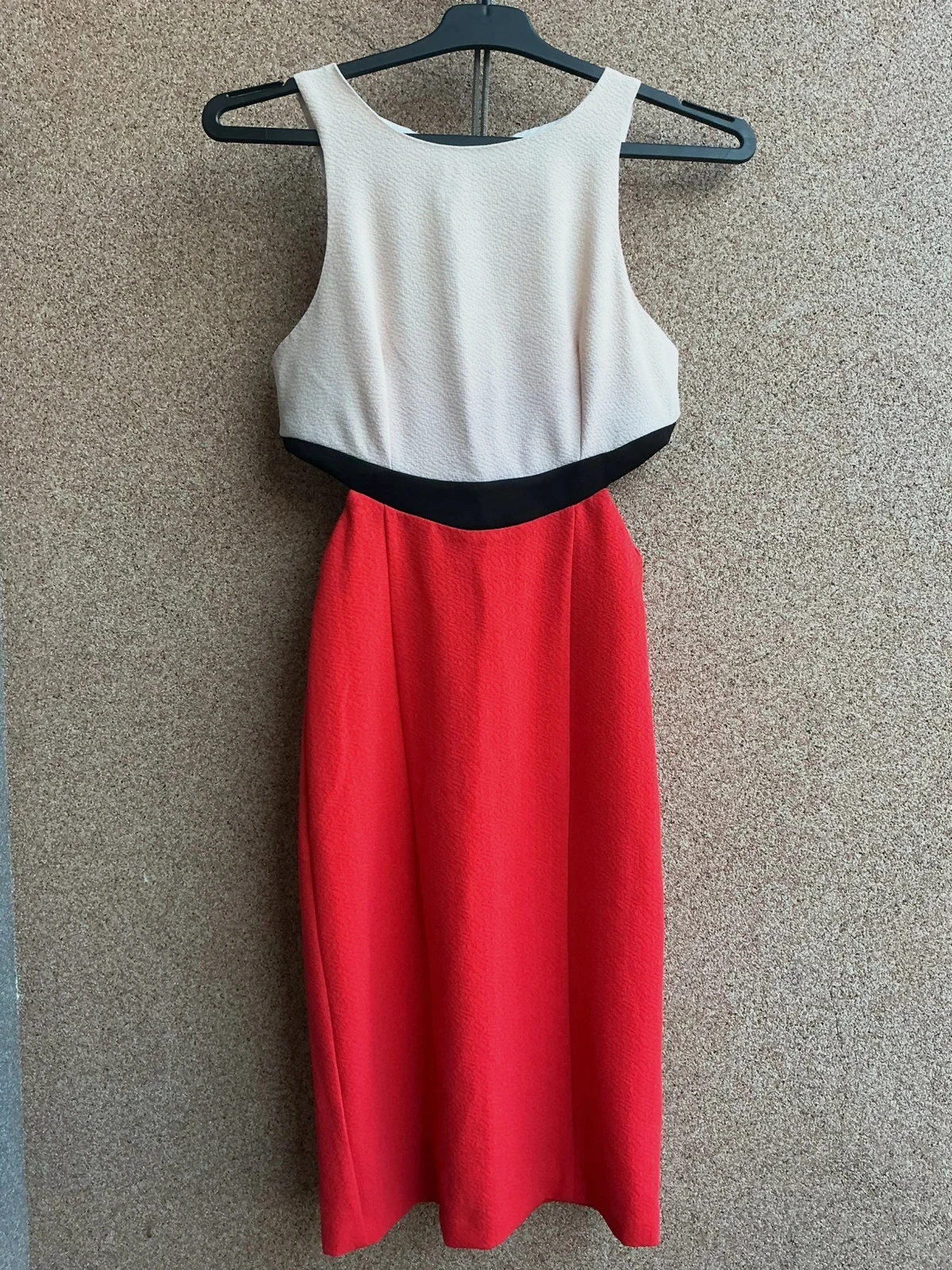 Vestido midi tricolor com cut-outs Miss Selfridge – 32 – Miss Selfridge – taille XXS / 32 / 4