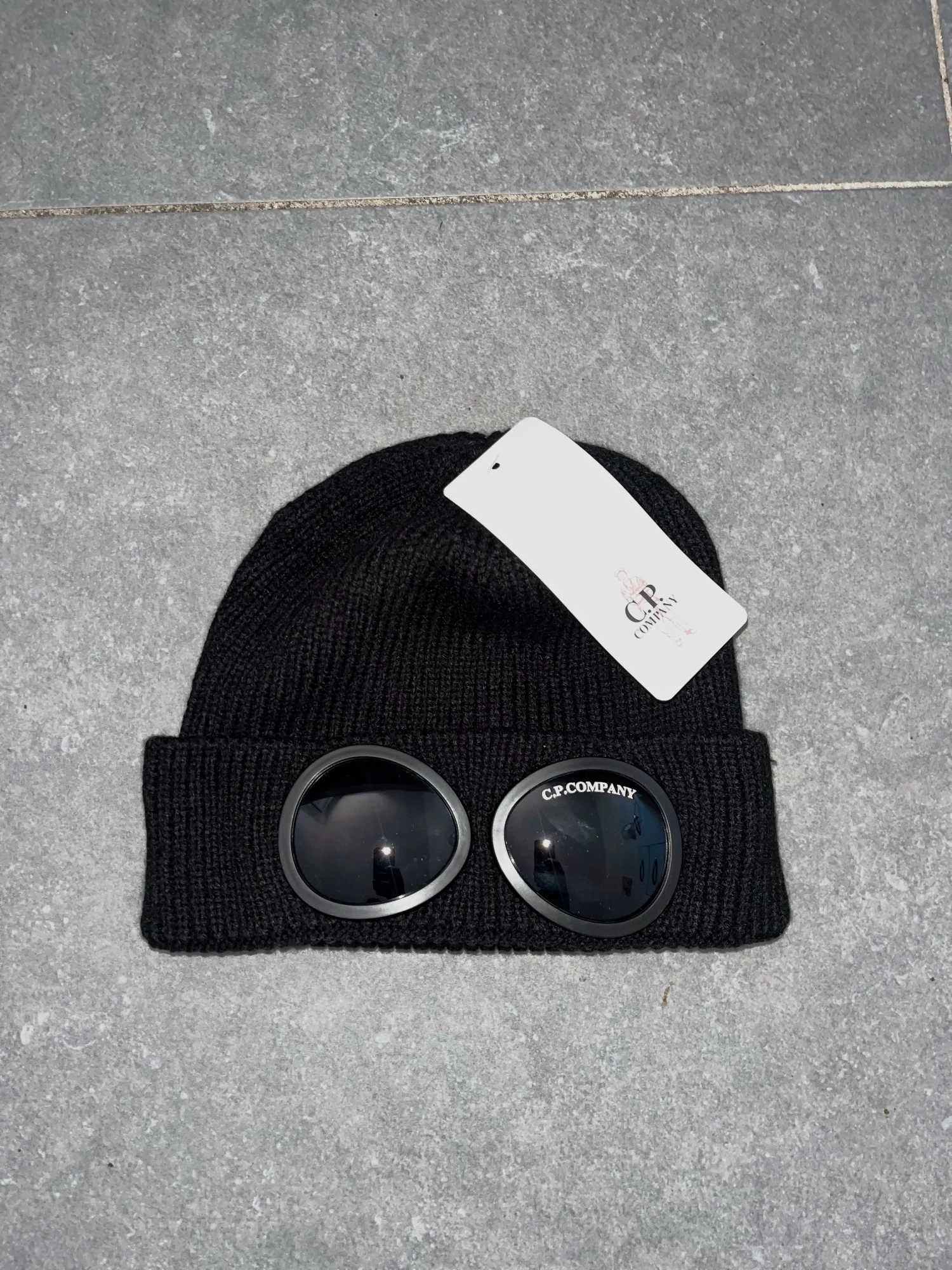 Bonnet à lunettes C.P. Company noir