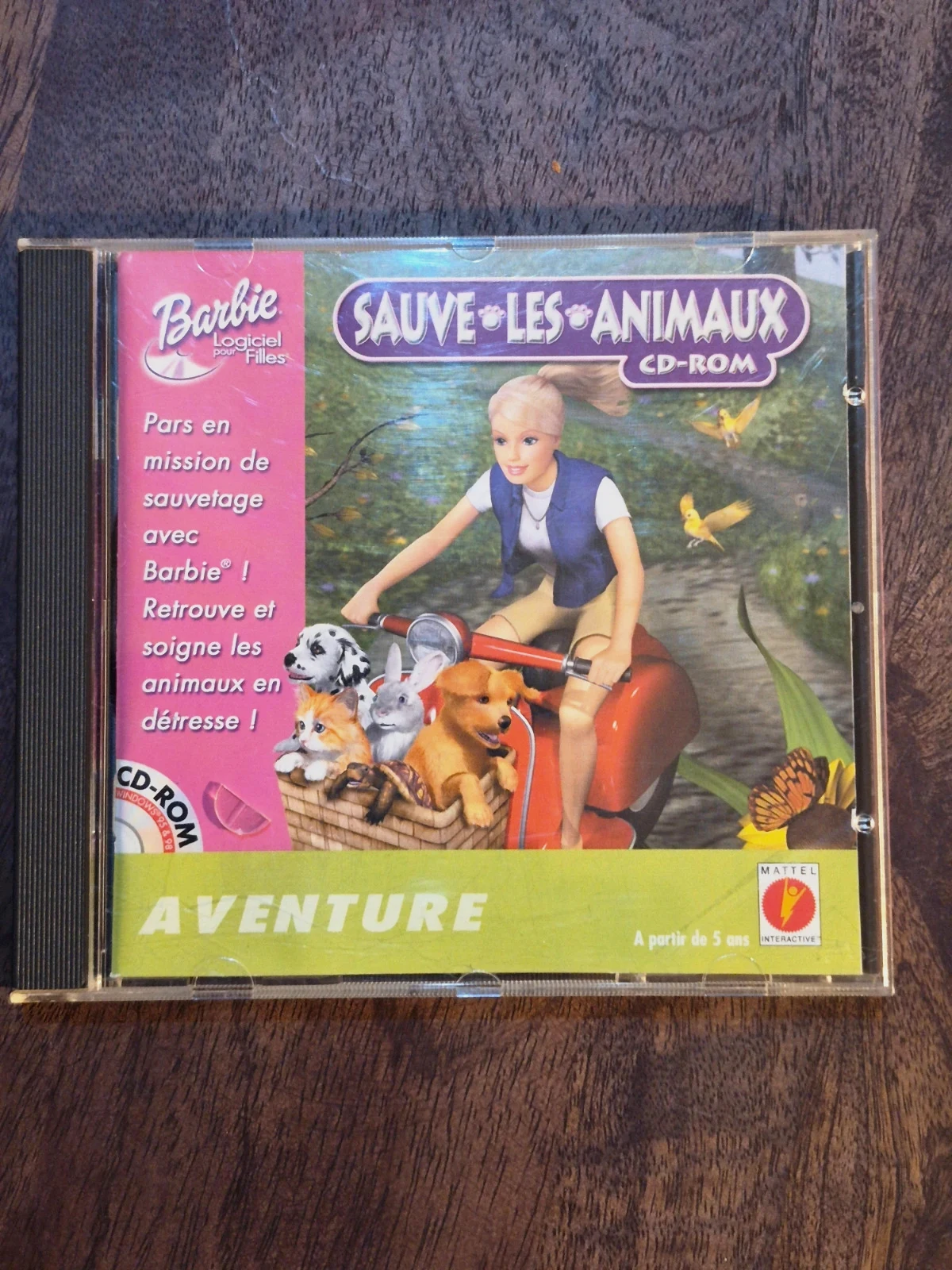 Jeu PC - Barbie Sauve les Animaux (Année 2000) - Complet