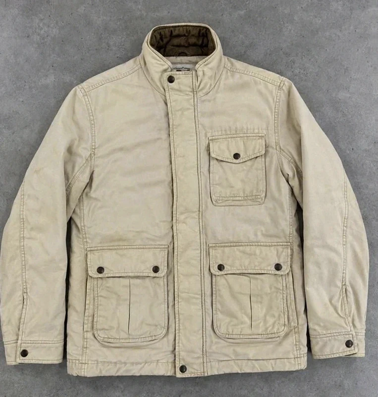 Veste L.O.G.G. H&M workwear vintage beige S – Field Jacket matelassée utility