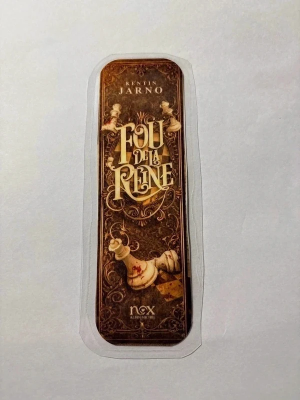 Marque page kentin jarno - Fou de la reine fais main