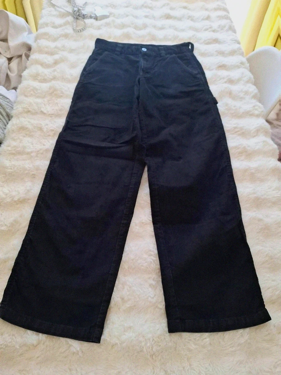 Pantalon cargo en velours côtelé noir / carpenter Dickies - Taille 26R (Femme / 34)