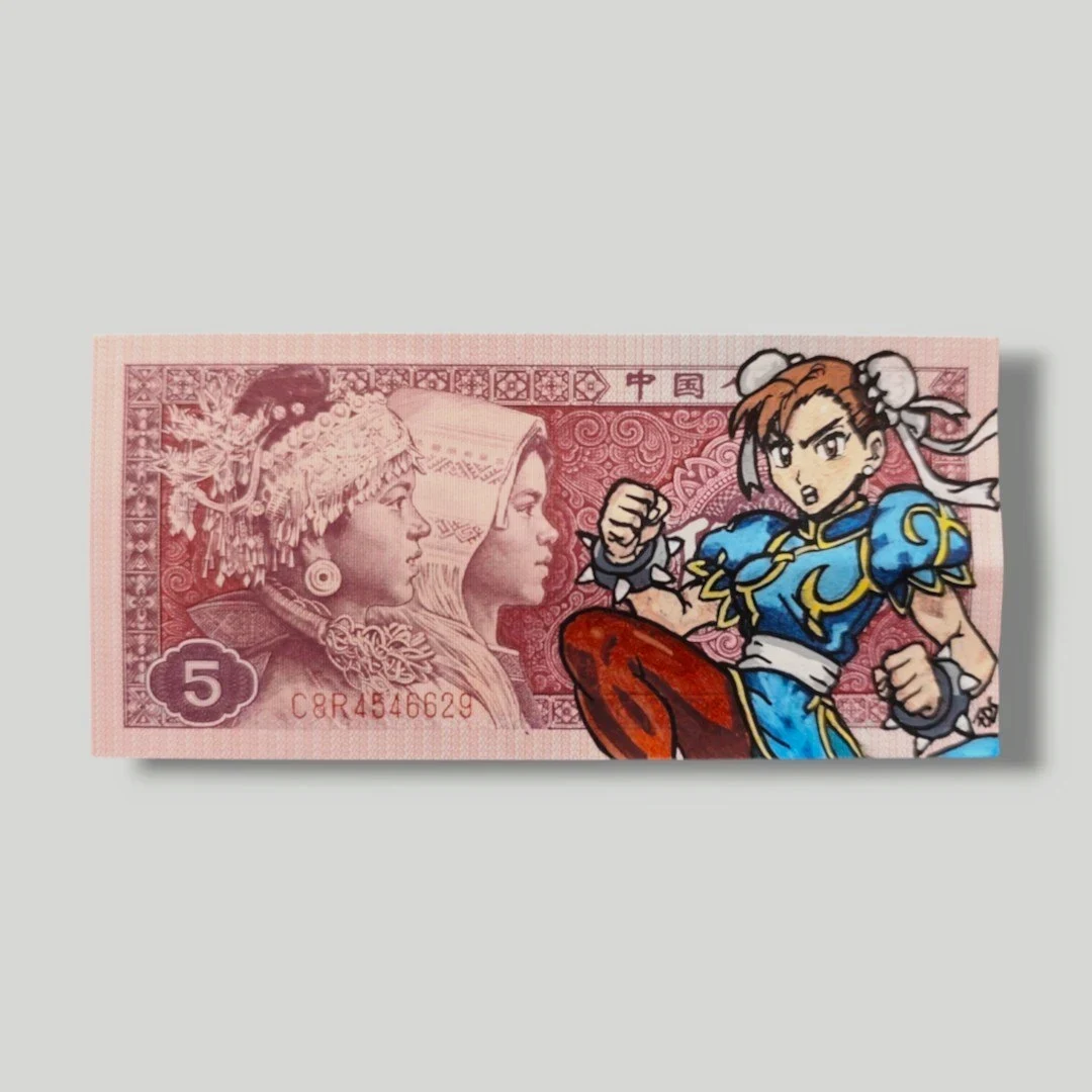 CHUN-LI sur Billet de Banque de Chine
