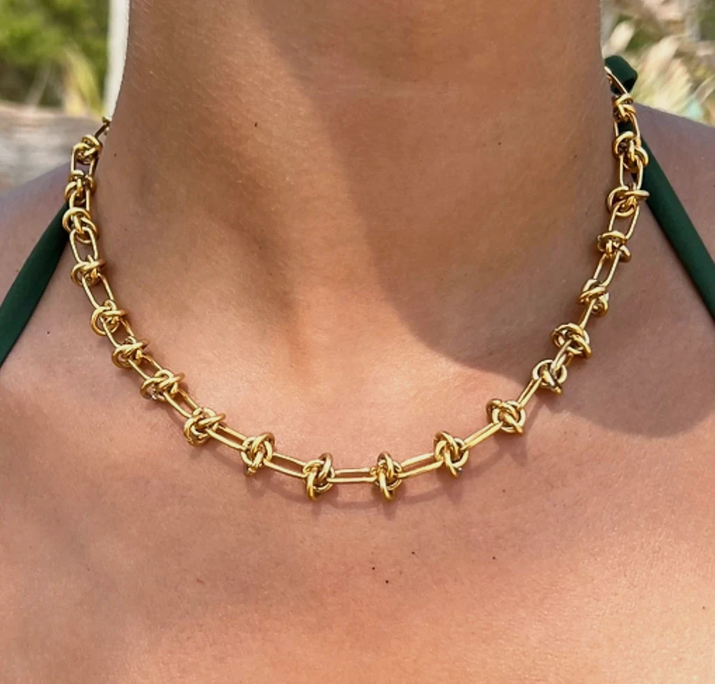Collier acier inoxydable tendance
