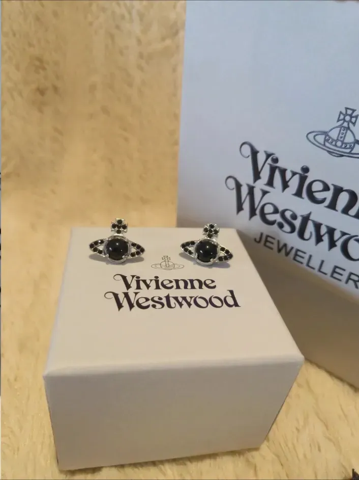 Boucles d'oreilles Vivienne Westwood Orb noires – Vivienne Westwood – noir – taille Taille unique 4