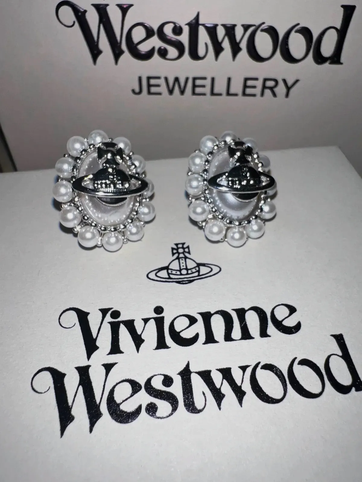 Vivienne Westwood boucles d'oreilles strass – Vivienne Westwood – argenté – taille Taille unique 3