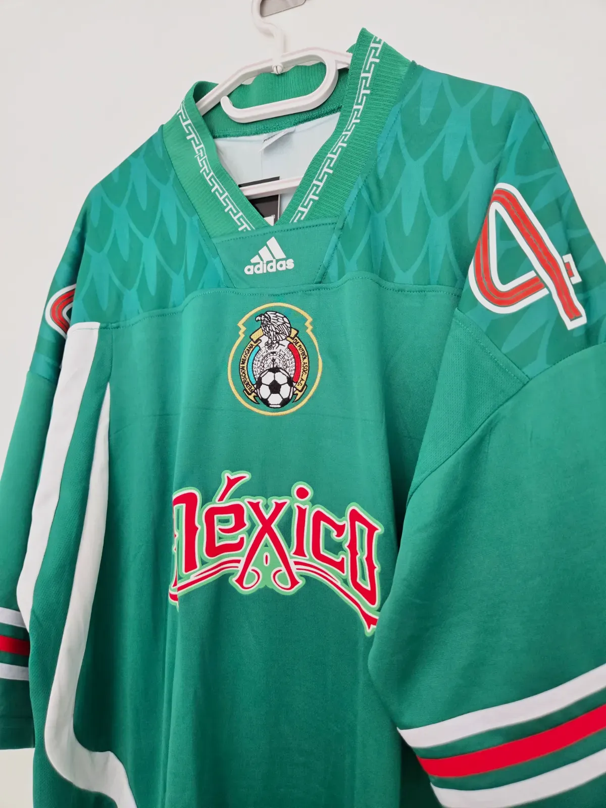 Maillot de football Adidas special Bringback Mexique vert numéro 4 XXL – Adidas – taille XXL 3