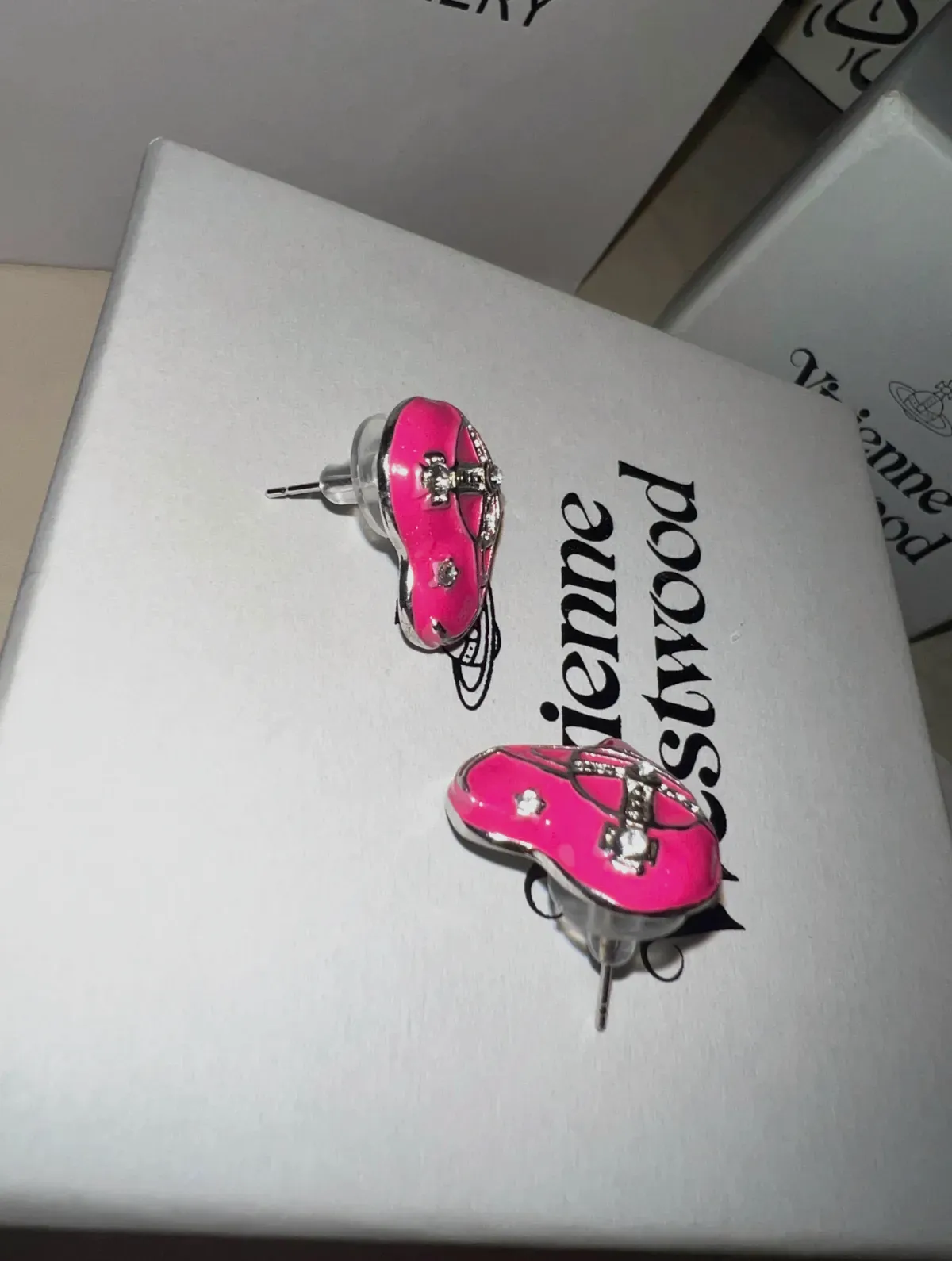 Boucles d'oreilles cœur Vivienne Westwood rose – Vivienne Westwood – rose – taille Taille unique 7
