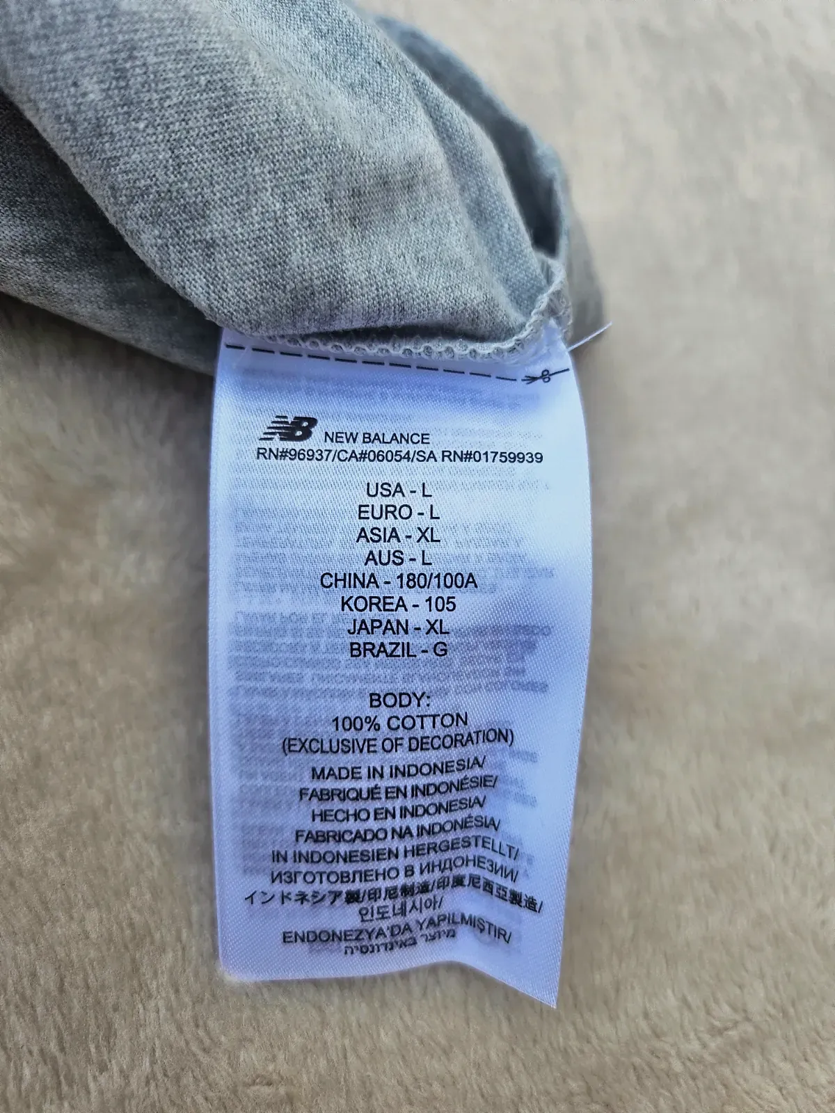 Tee-shirt New Balance gris taille L – New Balance – gris – taille L 2