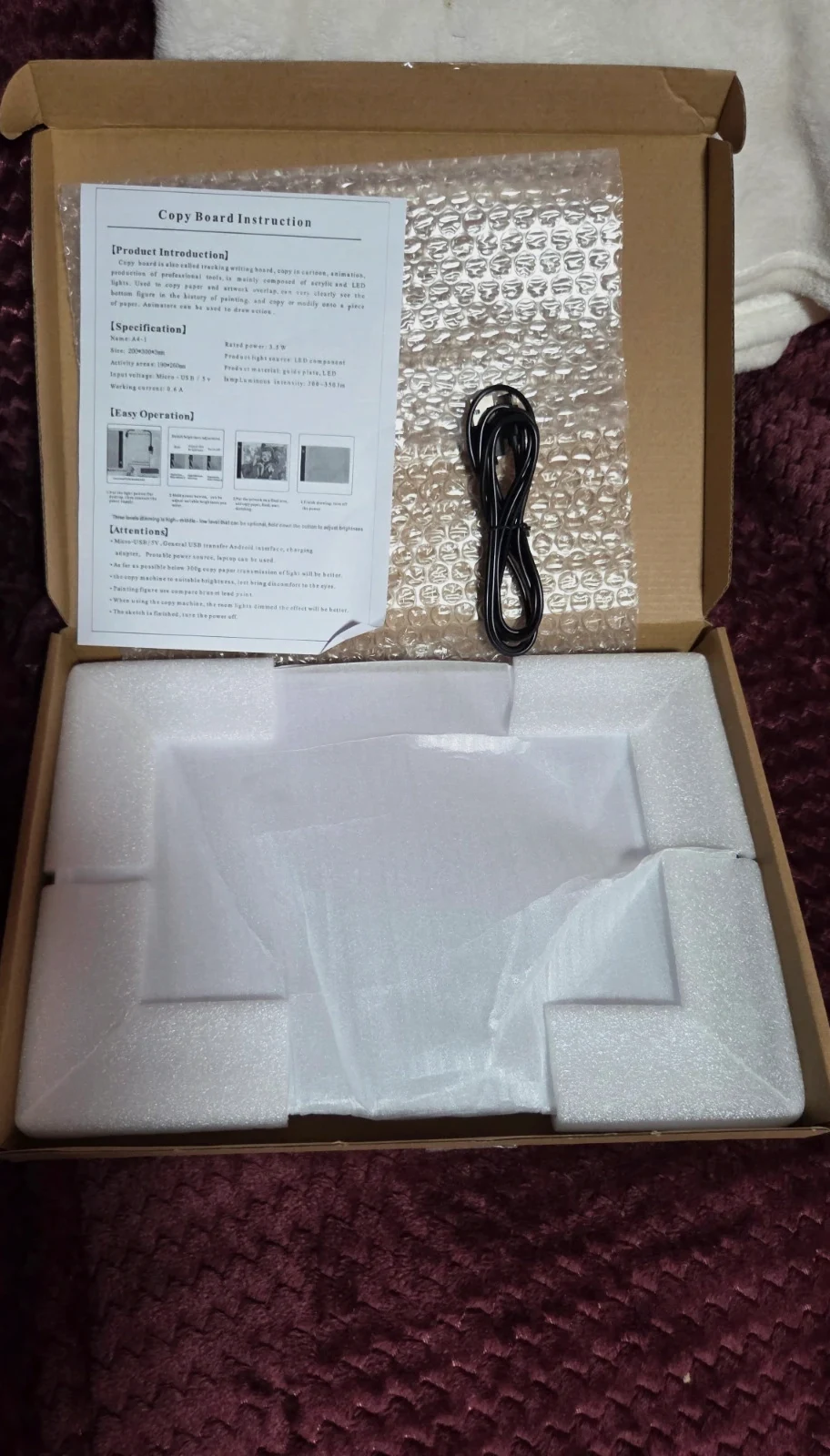 Tableta de dibujo LED