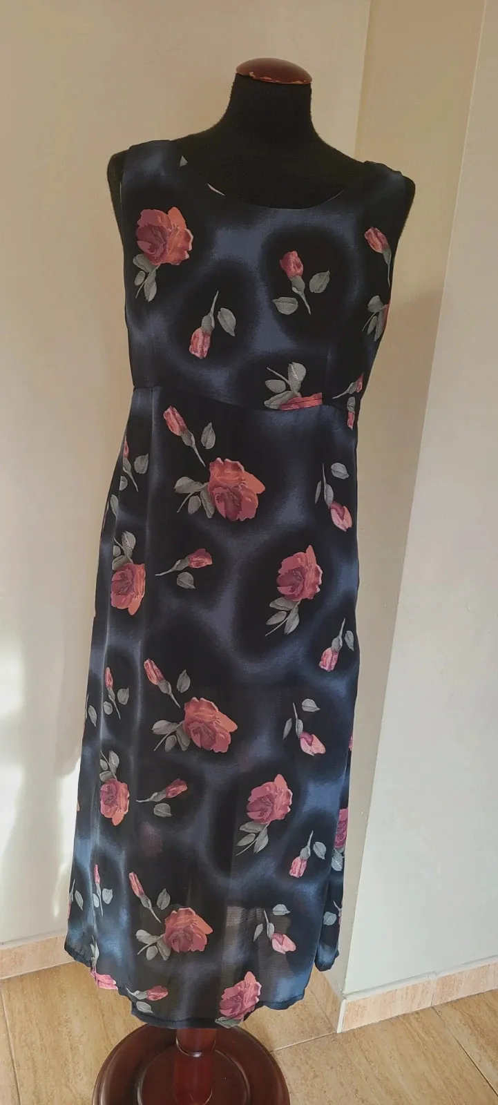 Vestido vaporoso- fluido talla L de flores – C.C.L Barcelona – taille L / 40 / 12 2
