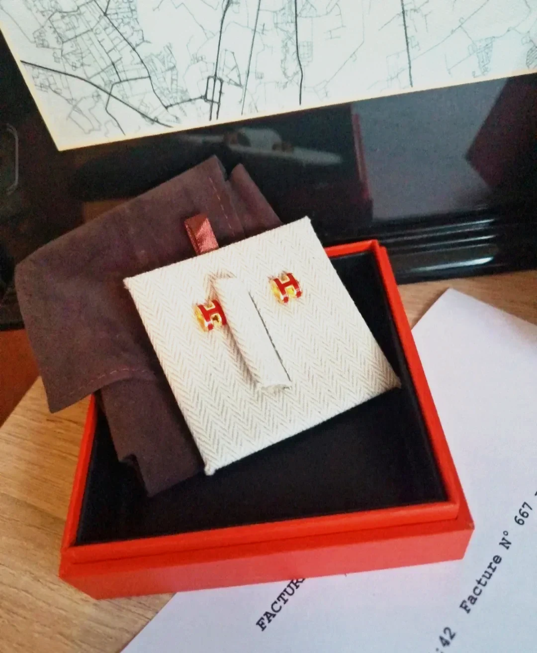 Boucles d'oreilles Mini Pop H Hermès 