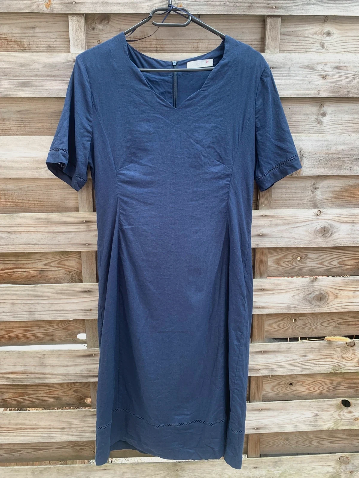 Robe bleu marine en lin Concept K T40 – concept k – taille L / 40 / 12
