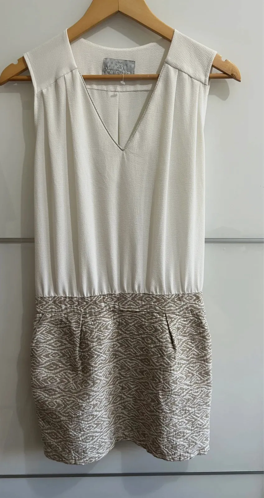 Robe Mamouchka Taille S écru doré chic fluide – Mamouchka – taille S / 36 / 8 5