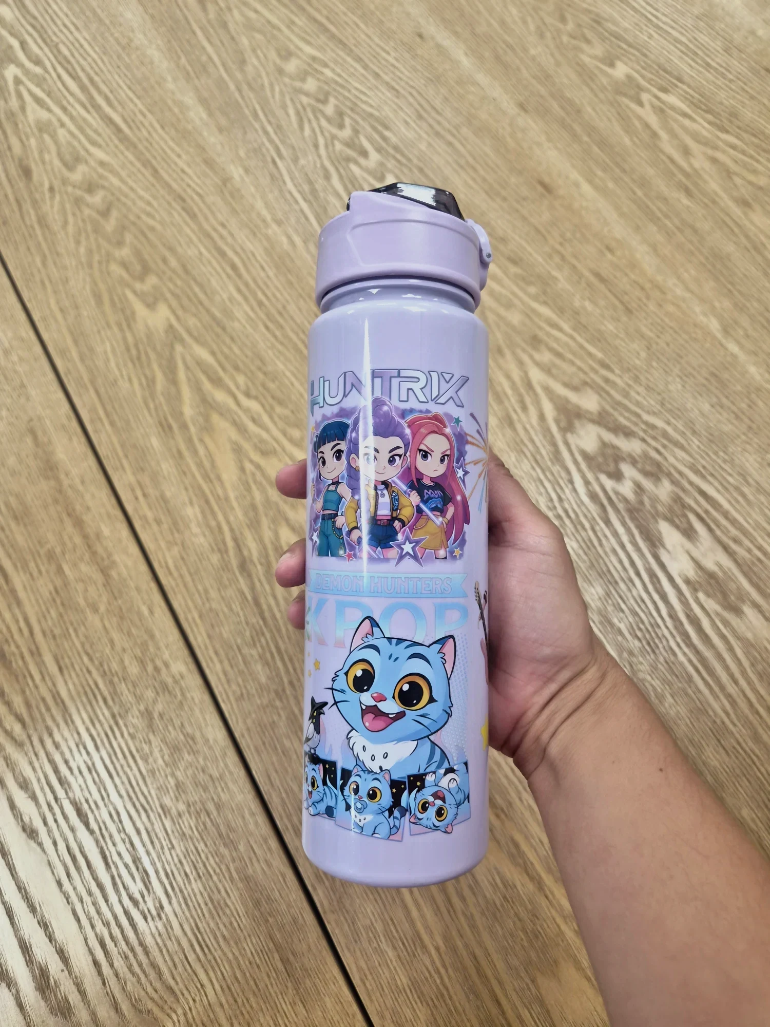 Gourde isotherme violette motifs Huntrix K-Pop – Kpop