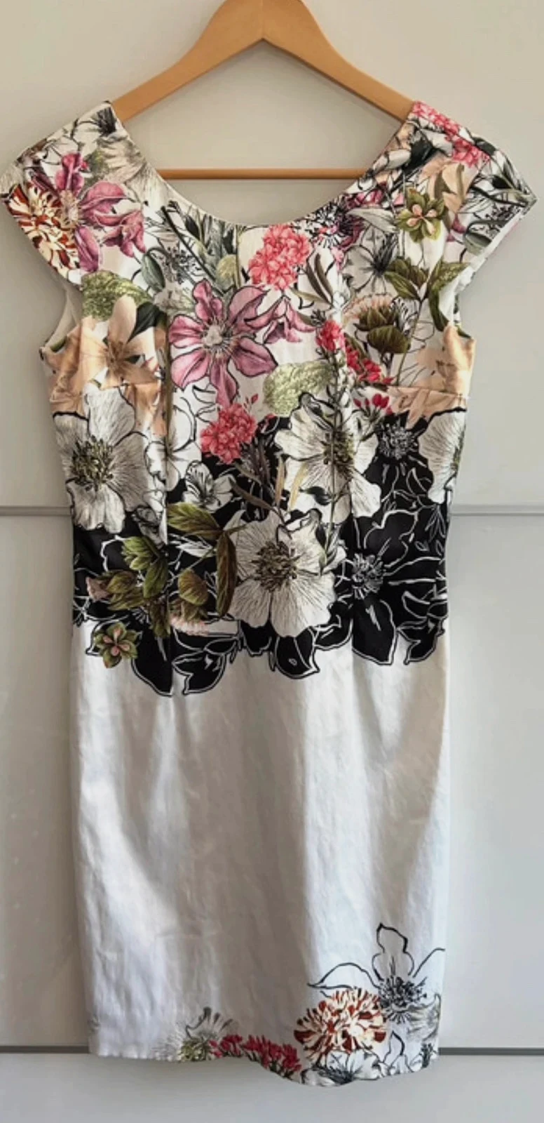robe Olimara T40 fleurie chic élégante floral midi