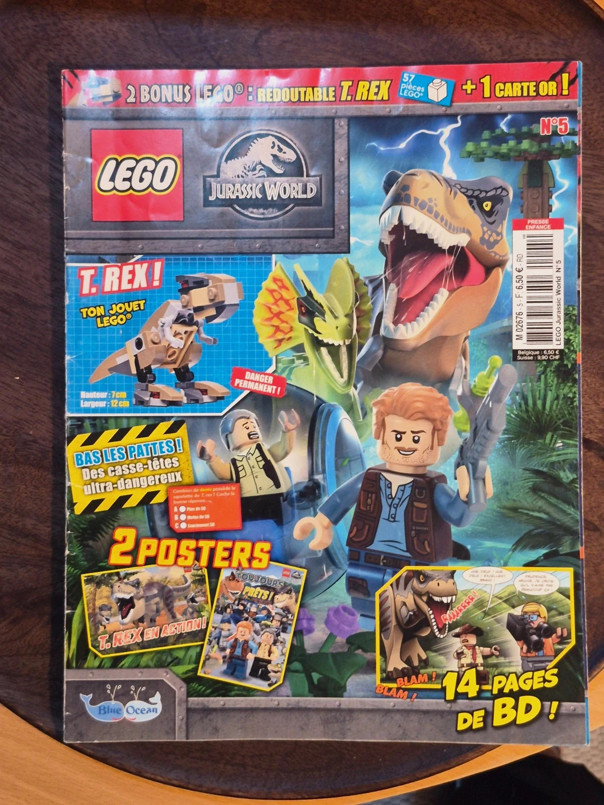 Magazine LEGO Jurassic World N°5 - Avec Posters - Sans Jouet