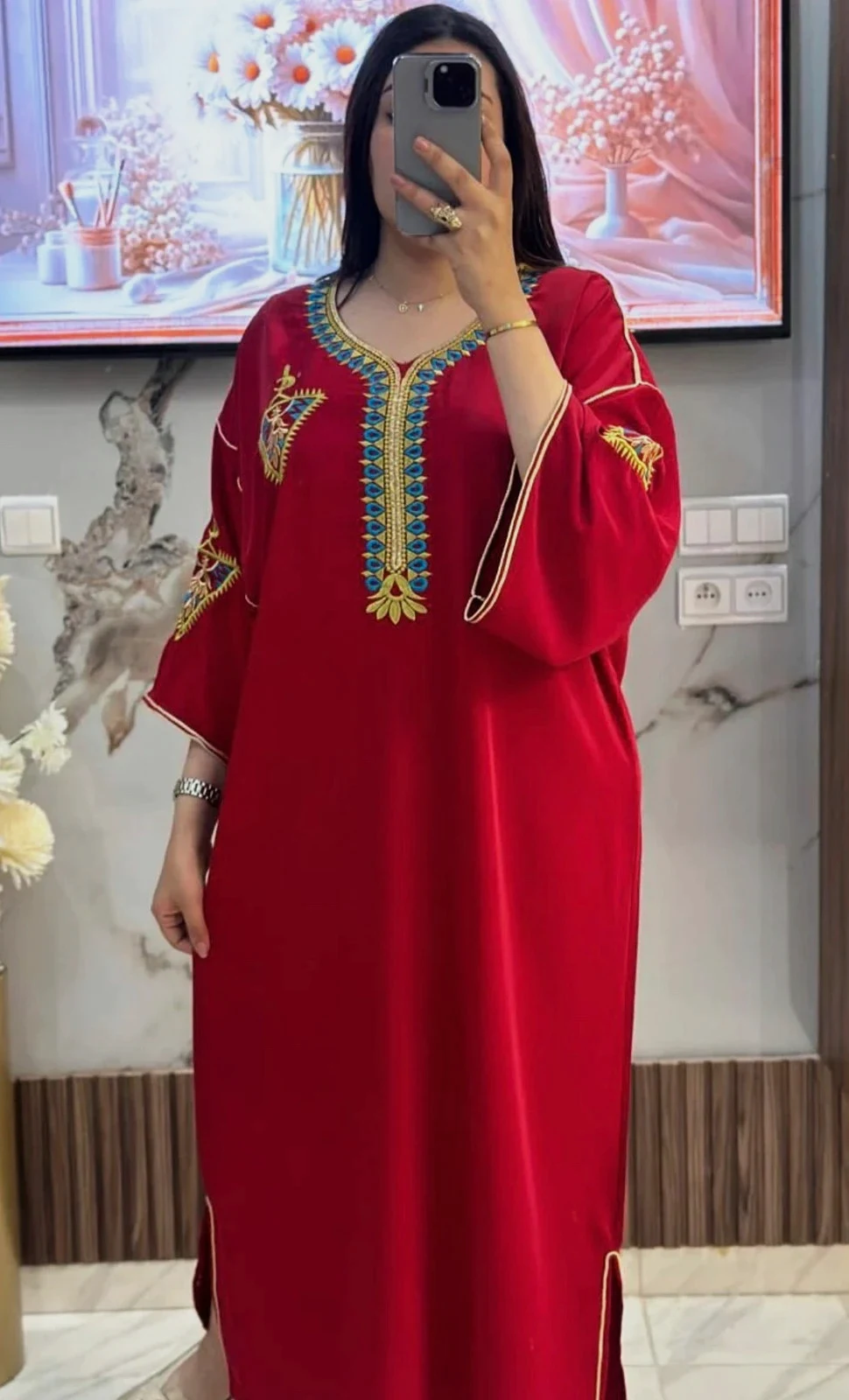 Gandora tendance khanjar crêpe de soie