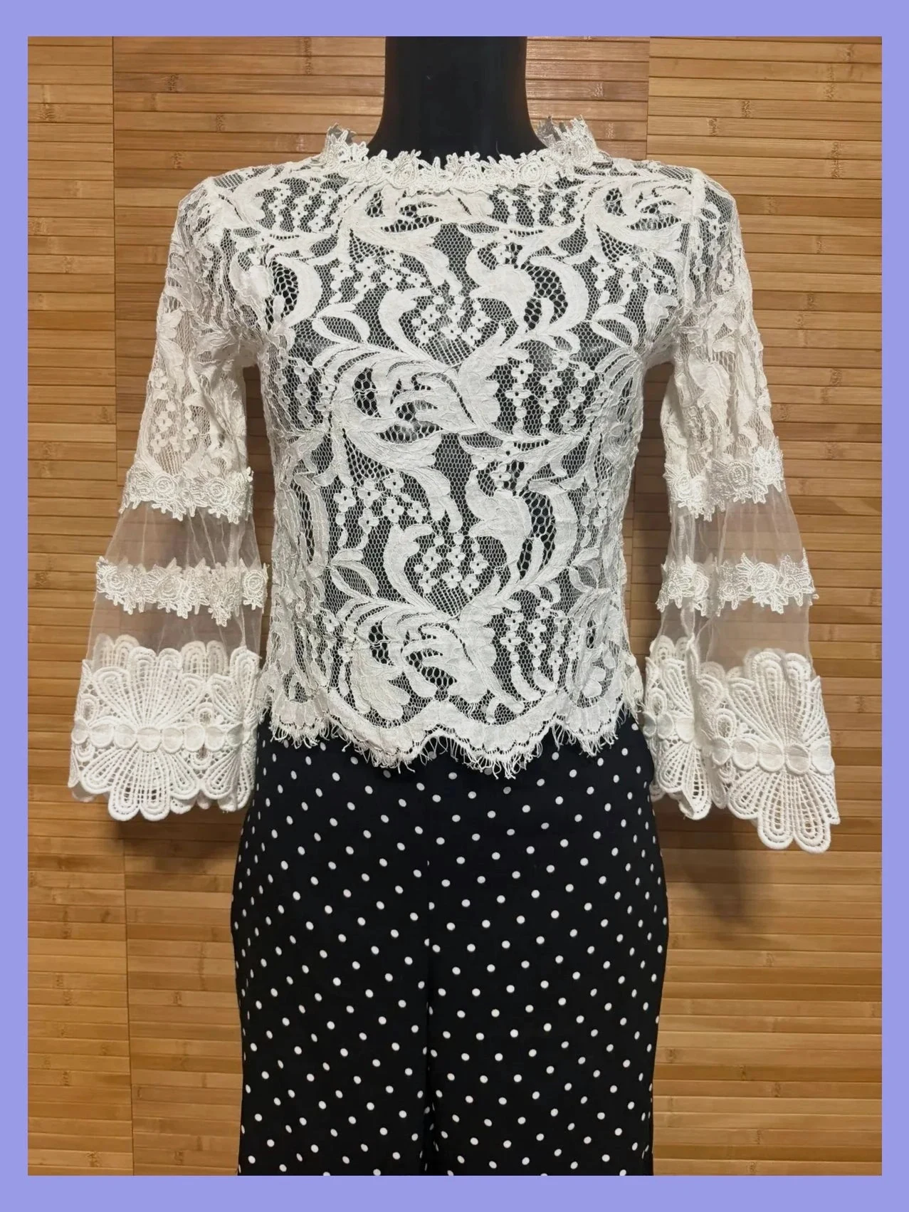 Divina blusa encaje talla S 😍