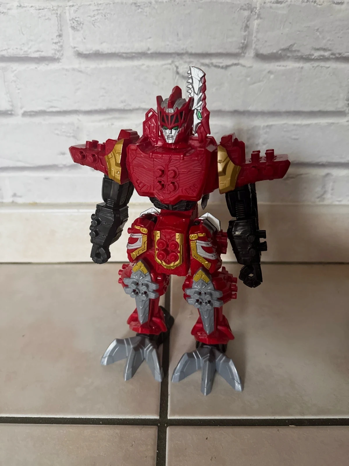 Power Rangers Dino Fury T-Rex Champion Zord Morphender Dino 25cm – Power Rangers – taille Taille unique