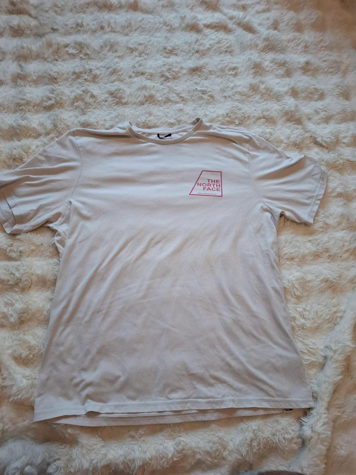 T-shirt blanc The North Face San Francisco logo graphique taille XL