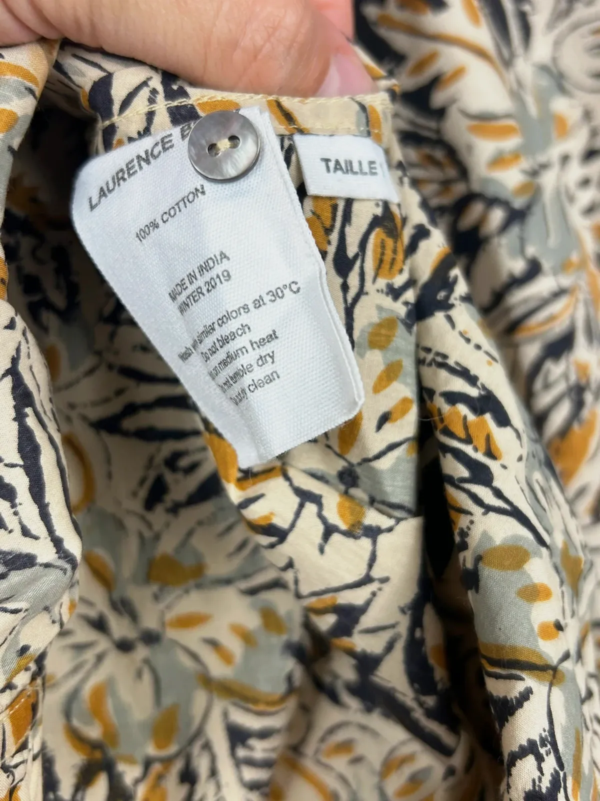 Laurence Bras femme blouse taille 1 38 coton floral volants bohème oversize multicolore – Laurence Bras – taille M / 38 / 10 4