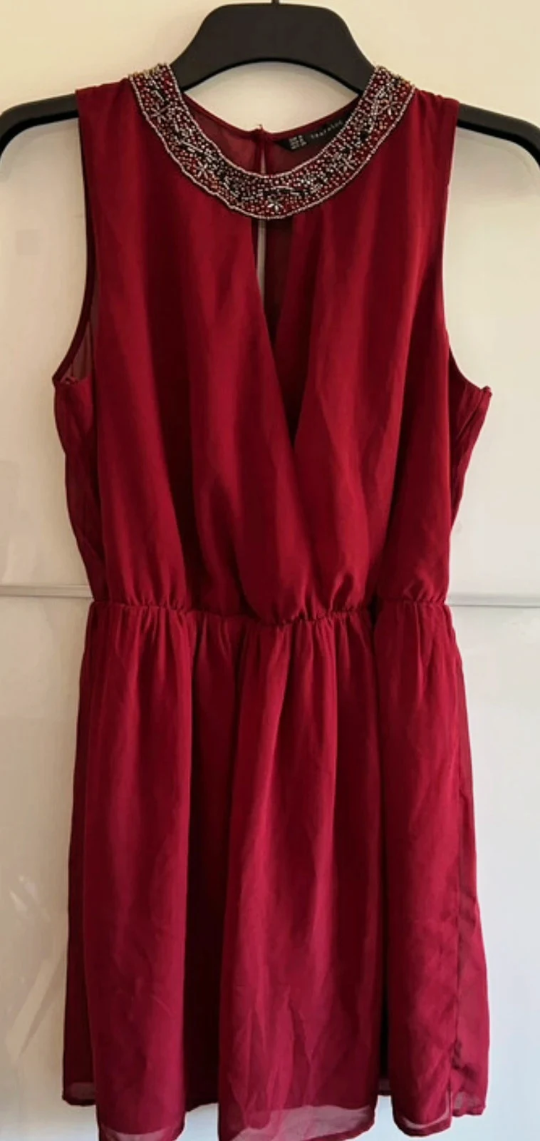 robe zara Taille M bordeaux fluide chic élégante – Zara – taille M / 38 / 10