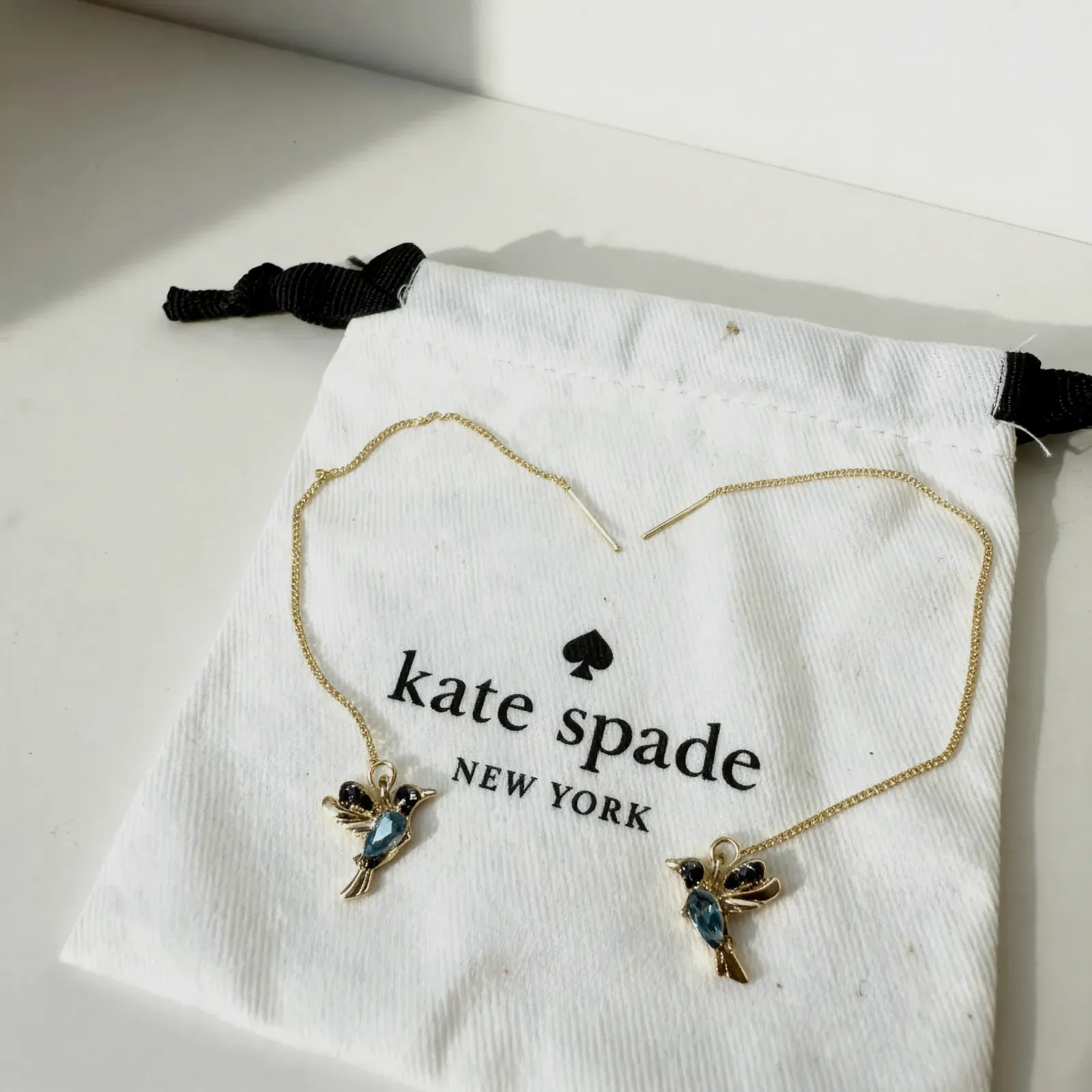 Kate Spade boucles d'oreilles noeud noir – kate spade – noir – taille Taille unique 4