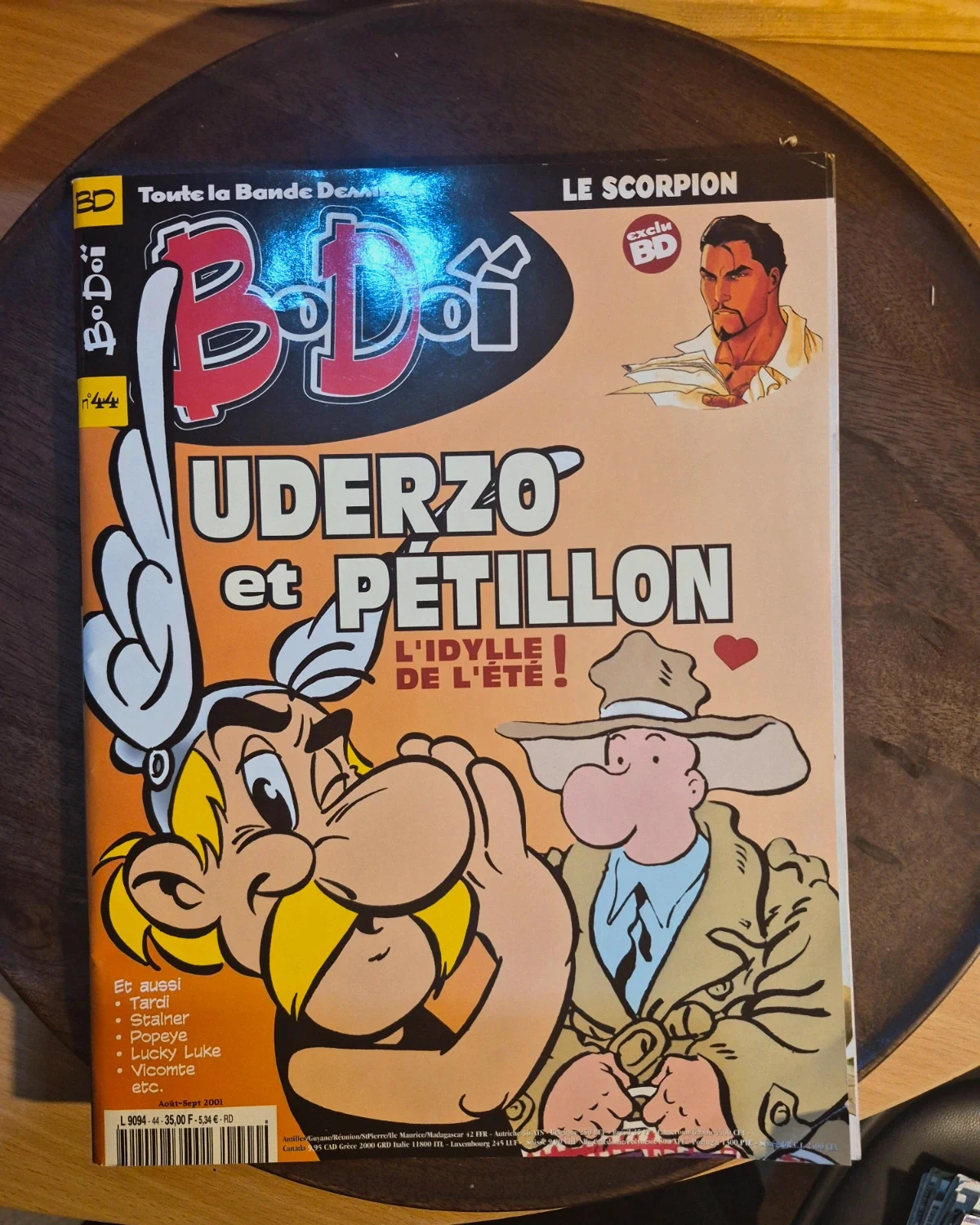 Magazine BD BoDoï n°44 - Août/Septembre 2001 - Uderzo / Pétillon
