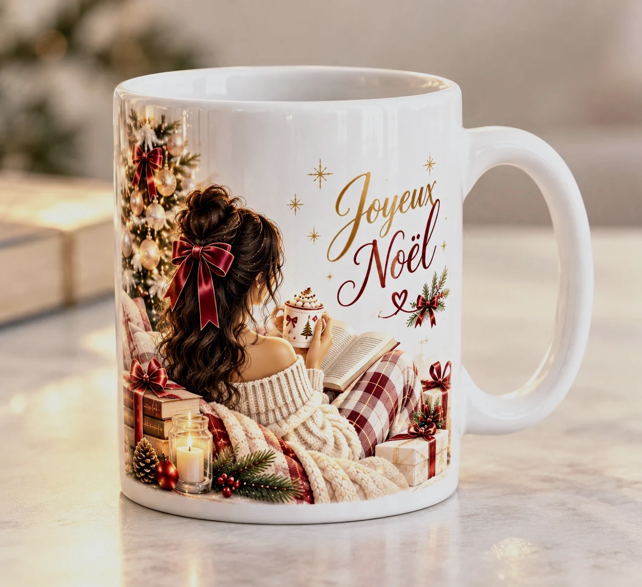 Mug en céramique Joyeux Noël idée cadeau
