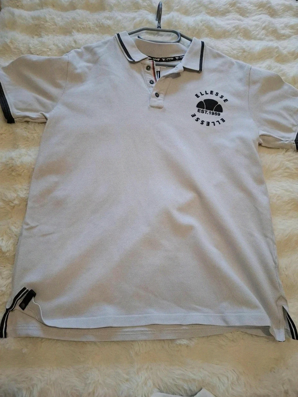 Polo blanc Ellesse Italia "Flavien" - Taille L