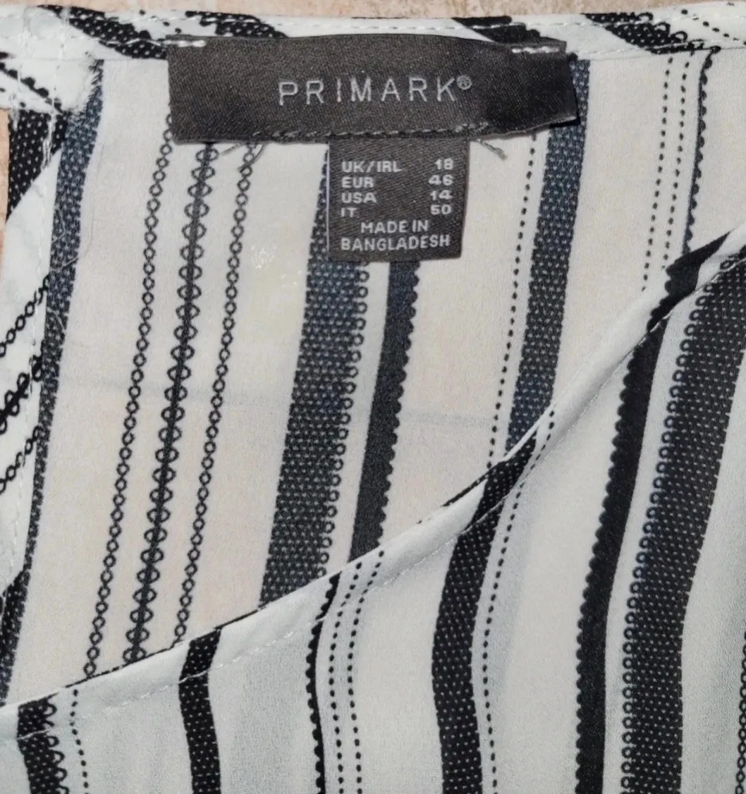 Blusa de rayas blanco y negro primark talla 46 – Primark – taille XXXL / 46 / 18 2