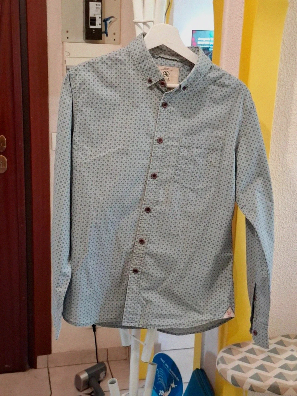 Chemise Imprimé Géométrique Manches Longues Aigle - Ajustée - Taille M