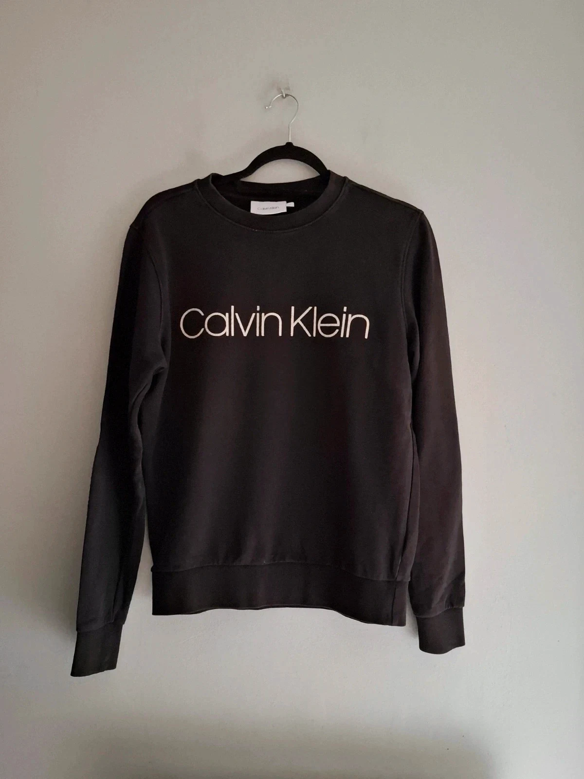 Sudadera Calvin Klein Negra - Talla S (100% Algodón) – Calvin Klein – taille S
