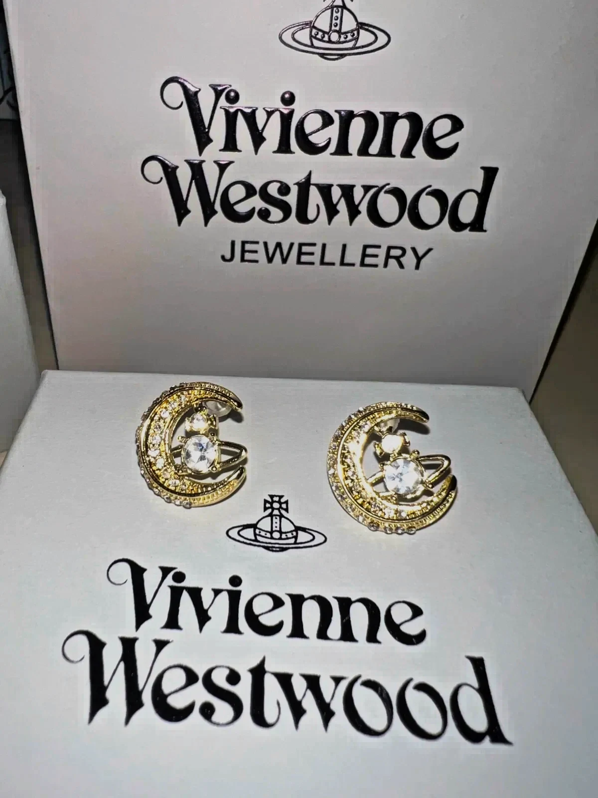 Vivienne Westwood boucles d'oreilles dorées