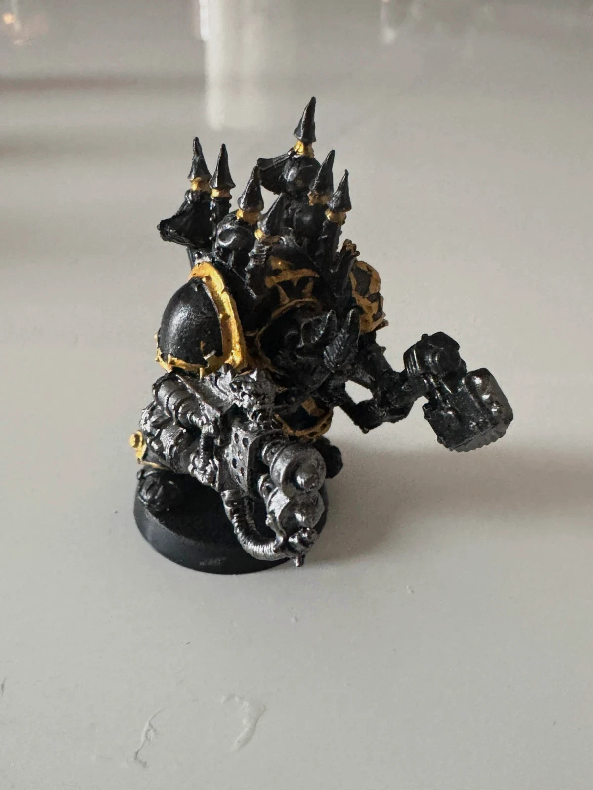Warhammer 40k Terminator Lance Flamme Iron Warriors Chaos en métal