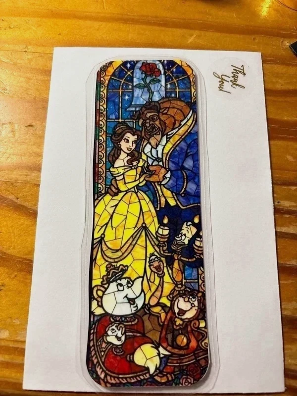 Marque page la belle et la bête Disney taille petit fais main